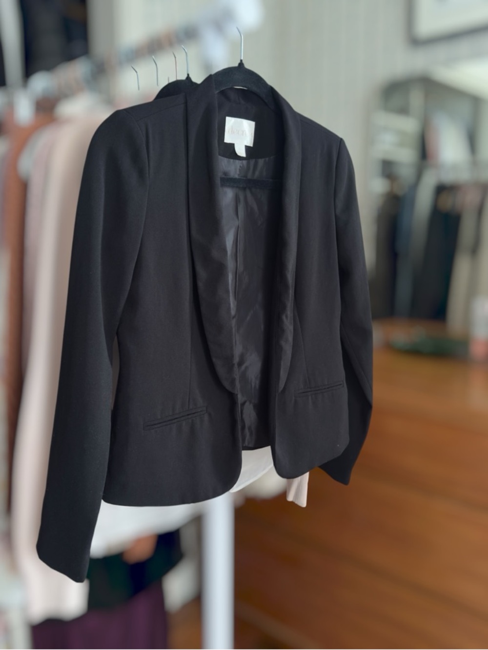 Open Front Tailored Blazer